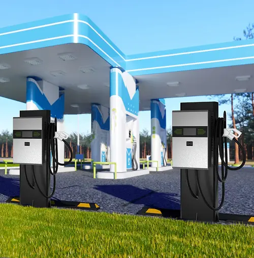 Traditional 
gas stations